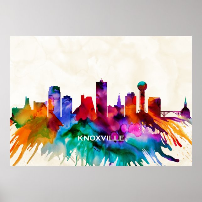 Knoxville Skyline Poster (Framsidan)