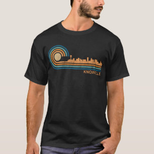 Knoxville Skyline Retro Tennessee Fläkt Skyline T Shirt