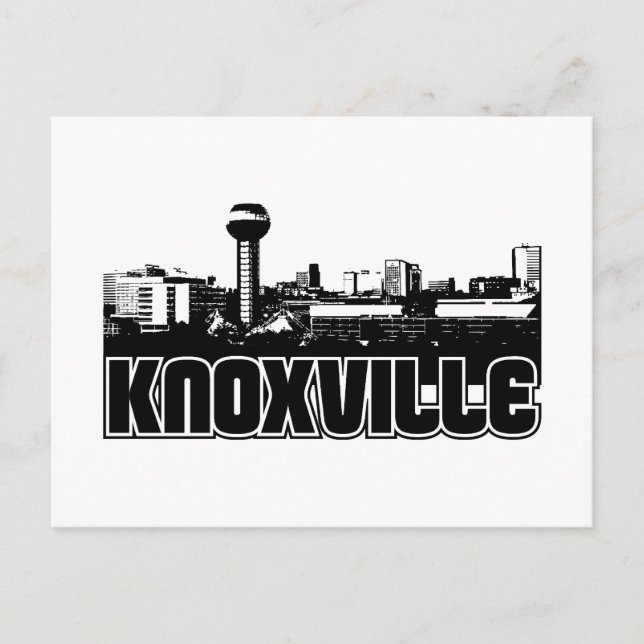 Knoxville Skyline Vykort (Framsida)