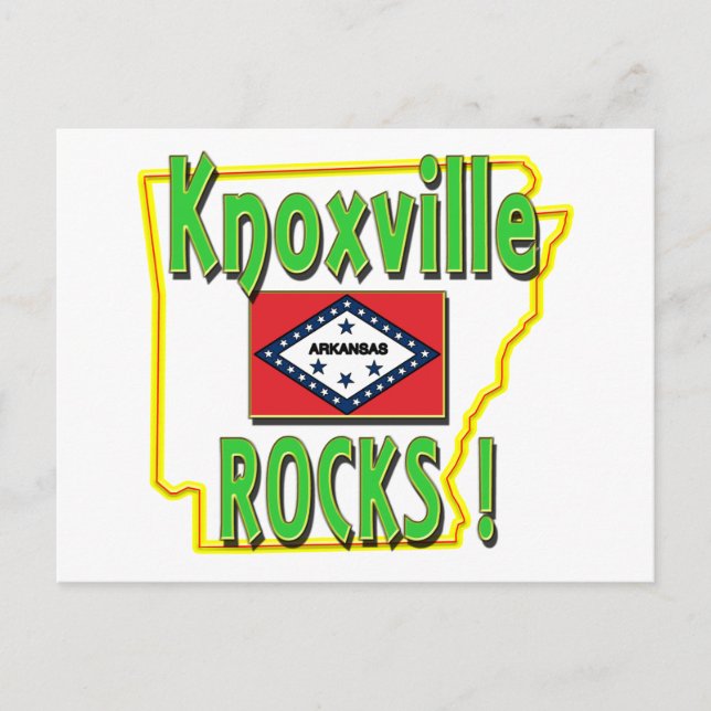 Knoxville Sten! (grön) Vykort (Framsida)