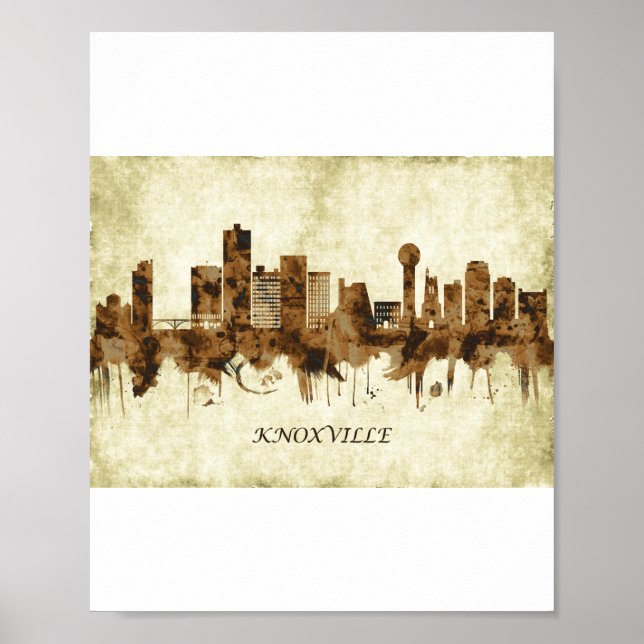 Knoxville Tennessee Cityscape Poster (Framsidan)