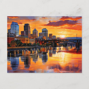 Knoxville, Tennessee Golden Hour Vykort