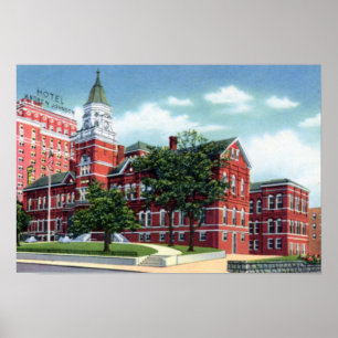 Knoxville Tennessee Knox County domstolsbyggnad Poster