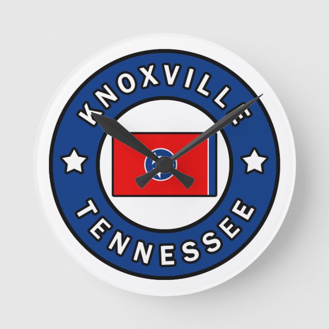 Knoxville Tennessee Rund Klocka (Framsida)