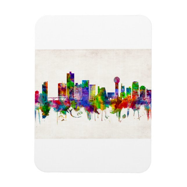 Knoxville Tennessee Skyline Magnet (Vertikal)