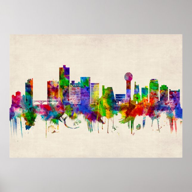 Knoxville Tennessee Skyline Poster (Framsidan)
