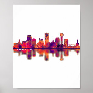 Knoxville Tennessee Skyline Poster