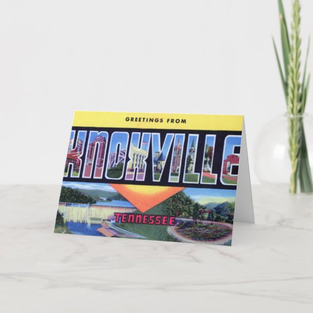 Knoxville Tennessee stora brevhälsningar Kort (Framsida)