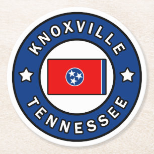 Knoxville Tennessee Underlägg Papper Rund