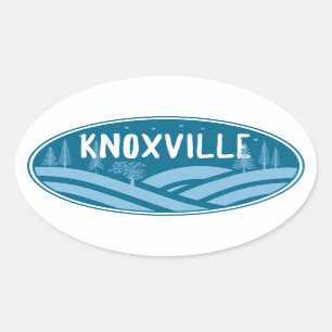 Knoxville Tennessee-utomhus Ovalt Klistermärke