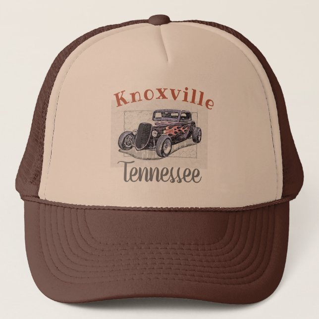’Knoxville Tennessee’ Vintage Hotrod Keps (Framsida)
