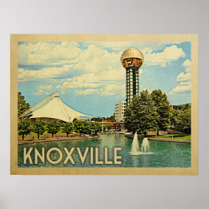 Knoxville Tennessee Vintage resor Poster