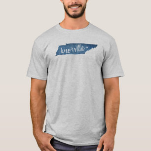 Knoxville, Tennessee Wood Grain T Shirt