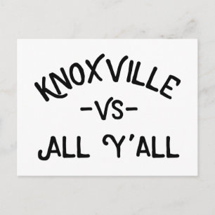 Knoxville VS All Yall, Tennessee Vykort