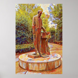 Knoxvilles sergei Rachmaninoff Statue-målning Poster