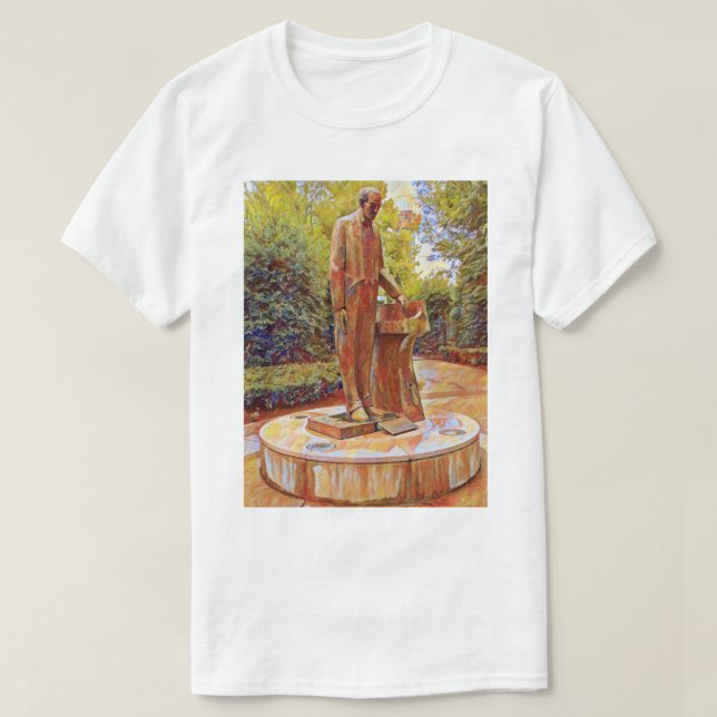 Knoxvilles sergei Rachmaninoff Statue-målning T Shirt (Design framsida)