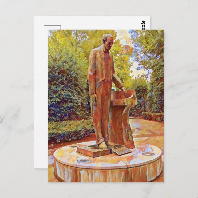 Knoxvilles sergei Rachmaninoff Statue-målning Vykort (Fram/baksida)