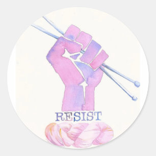 Knttande av ström från RESIST Runt Klistermärke