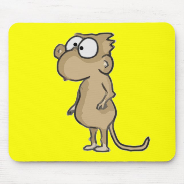 Knubbig apa Mousepad Musmatta (Framsidan)