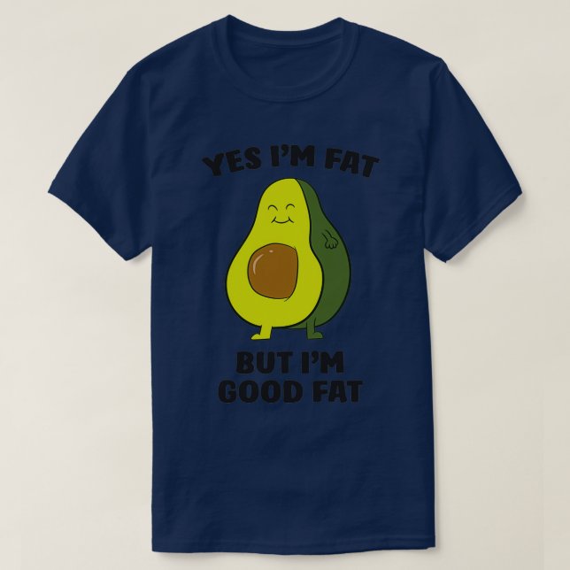 Knubbig Avocado-Tjock - Ja Ix27m-Tjock men Ix27m B T Shirt (Design framsida)
