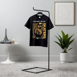Knubbig Bear Skaters-grafik T-Shirt