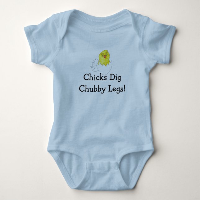 Knubbig benbaby Onsie Tee (Framsida)