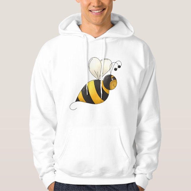 Knubbig Bevingad Humla Hoodie (Framsida)