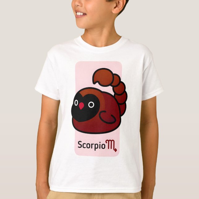 Knubbig Bird Zodiac Scorpio T Shirt (Framsida)