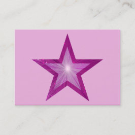 knubbig blek rosa av visitkortsmallen rosa Star   Visitkort