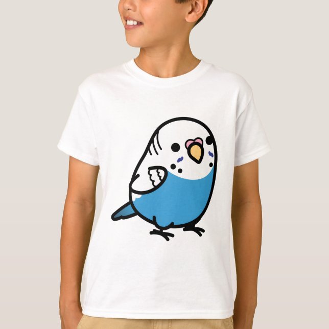 Knubbig Blue Budgie - Female T Shirt (Framsida)