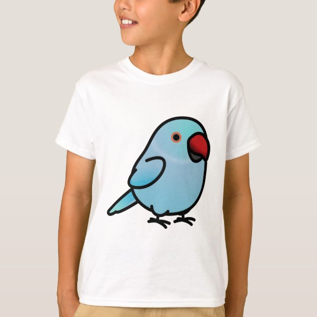 Knubbig Blue Indian RingnackParakeet - Female T Shirt (Framsida)