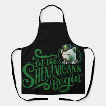 Knubbig Boo Boo Gangsta Apron "Shenanigans begin"