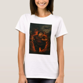 Knubbig Boy i Krig - Mörk Fantasy Tee