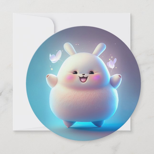 Knubbig Bunny & Butterflies (Framsida)