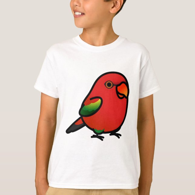 Knubbig Chattering Lory Lorikeet T Shirt (Framsida)