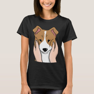 Knubbig Cheek Jack Russell Terrier Hund T Shirt