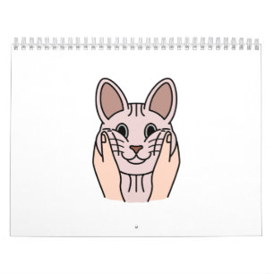 Knubbig Cheeks Sphynx Cat Kalender
