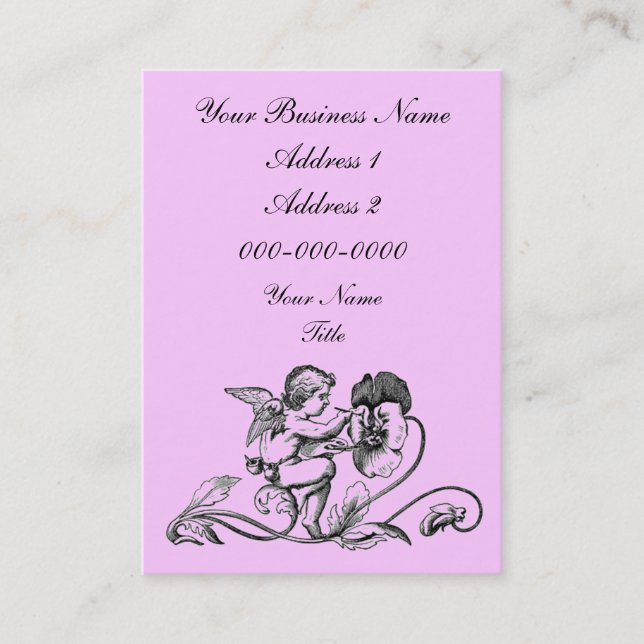 Knubbig Cherubvisitkort Visitkort (Framsida)