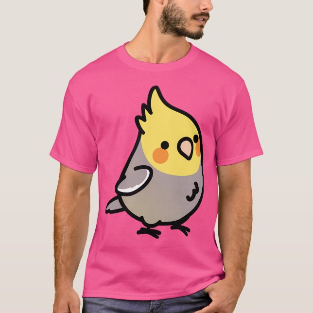 Knubbig Cinnamon Cockatiel T Shirt (Framsida)
