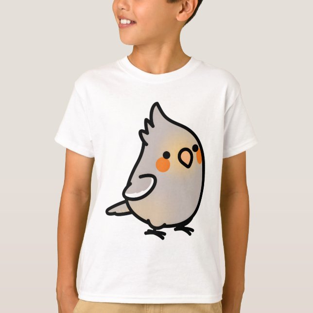 Knubbig Cinnamon Female Cockatiel T Shirt (Framsida)