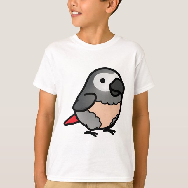 Knubbig Congo African Grått - Plucker T Shirt (Framsida)