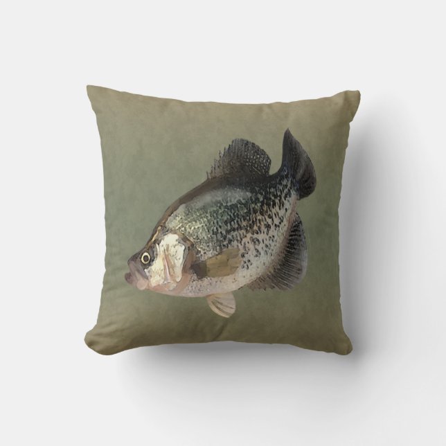 Knubbig Crappie Fish Kudde (Framsida)