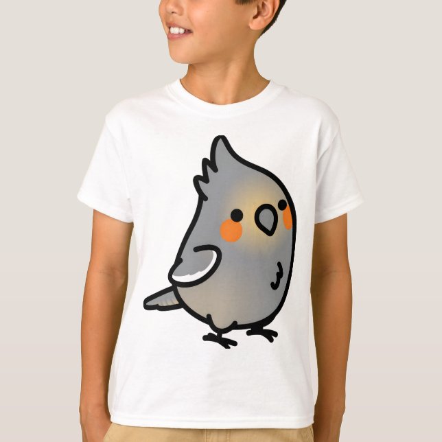 Knubbig Female Cockatiel T Shirt (Framsida)