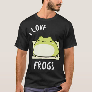 Knubbig Frog I kärlek grodor T Shirt