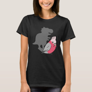 Knubbig Galah Cockatoo rex Cute Parrot med Dinosau T Shirt