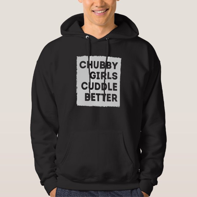 Knubbig Girl Cuddle Bättre än Women-Pridet Hoodie (Framsida)