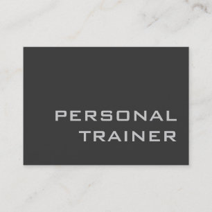 Knubbig Grått Fitness Trainer Modern Affärskort Visitkort