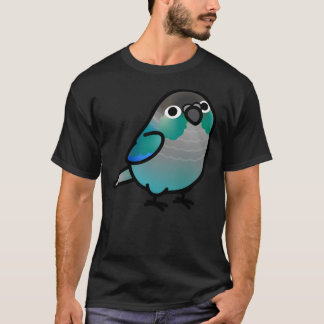 Knubbig Grönt Cheek Conure Turcos T Shirt