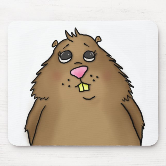 Knubbig Hamster Mousepad Musmatta (Framsidan)