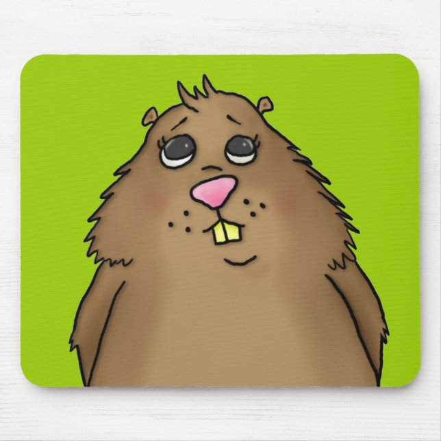Knubbig Hamster Mousepad Musmatta (Framsidan)